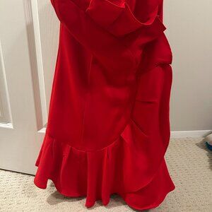 Express red mini dress